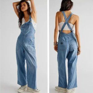 Free People X Lee Vintage Modern 1940s Factory Daydream Denim Overalls XL NWT